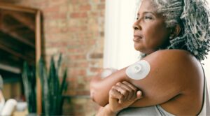women with constant glucose monitoring Dr. Christina de Avila is a certified Diabetes Educator and is passionate about helping patients take control of their metabolic health.